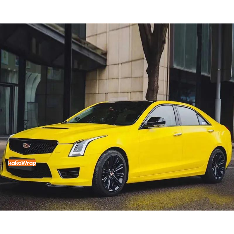 Glossy Maize Yellow Vinyl Car Wrap K-1922