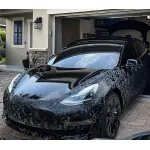 3D Ghost Camouflage Black Vinyl Car Wrap K-9503