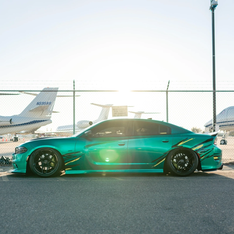 Glossy Metal Emerald Green Vinyl Car Wrap K-2105 02