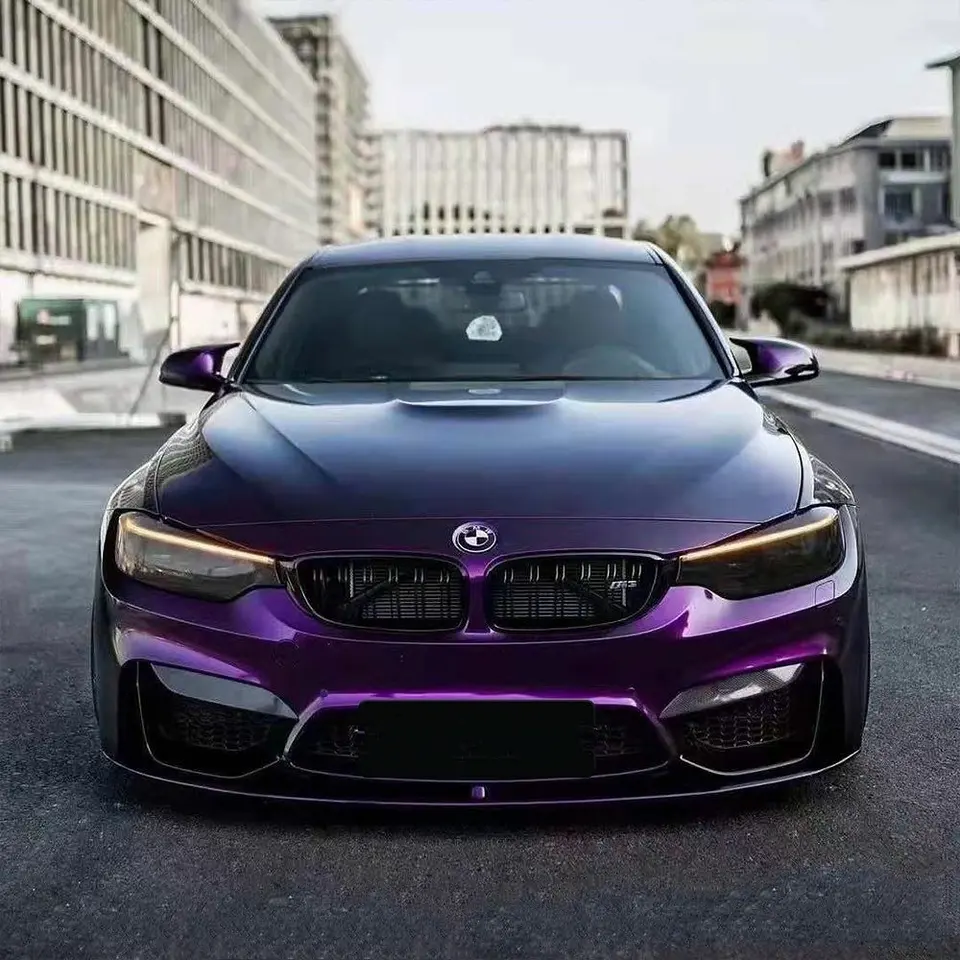 Glossy Midnight Purple Vinyl Car Wrap K-2114