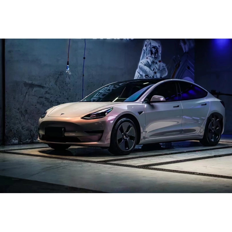 Glossy Volcanic ash Twin-Color change Candy Vinyl Car Wrap K-1702 02