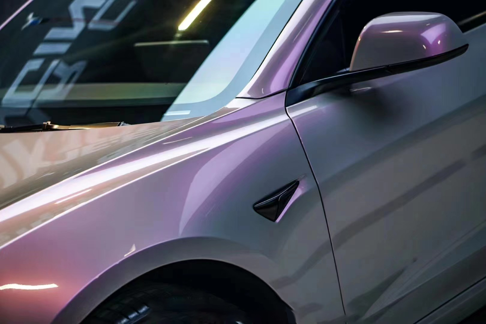 Glossy Volcanic ash Twin-Color change Candy Vinyl Car Wrap K-1702