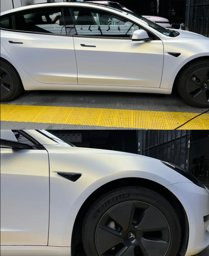 Pure Metal White Vinyl Car Wrap K-9206