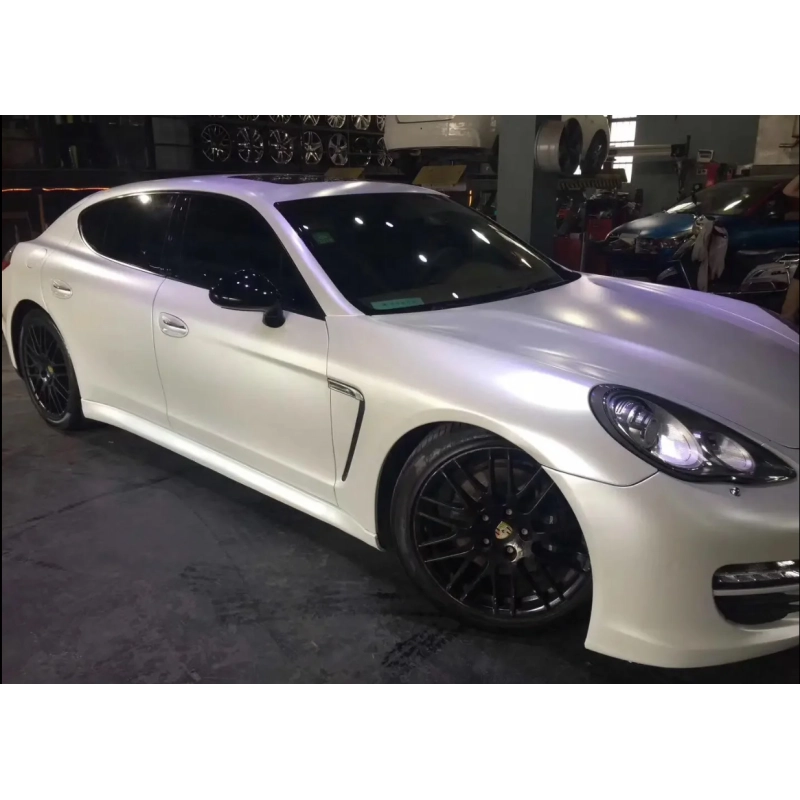 Pure Metal White Vinyl Car Wrap K-9206 02