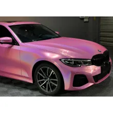 Glossy Laser Pink Vinyl Car Wrap K-3007（+1）