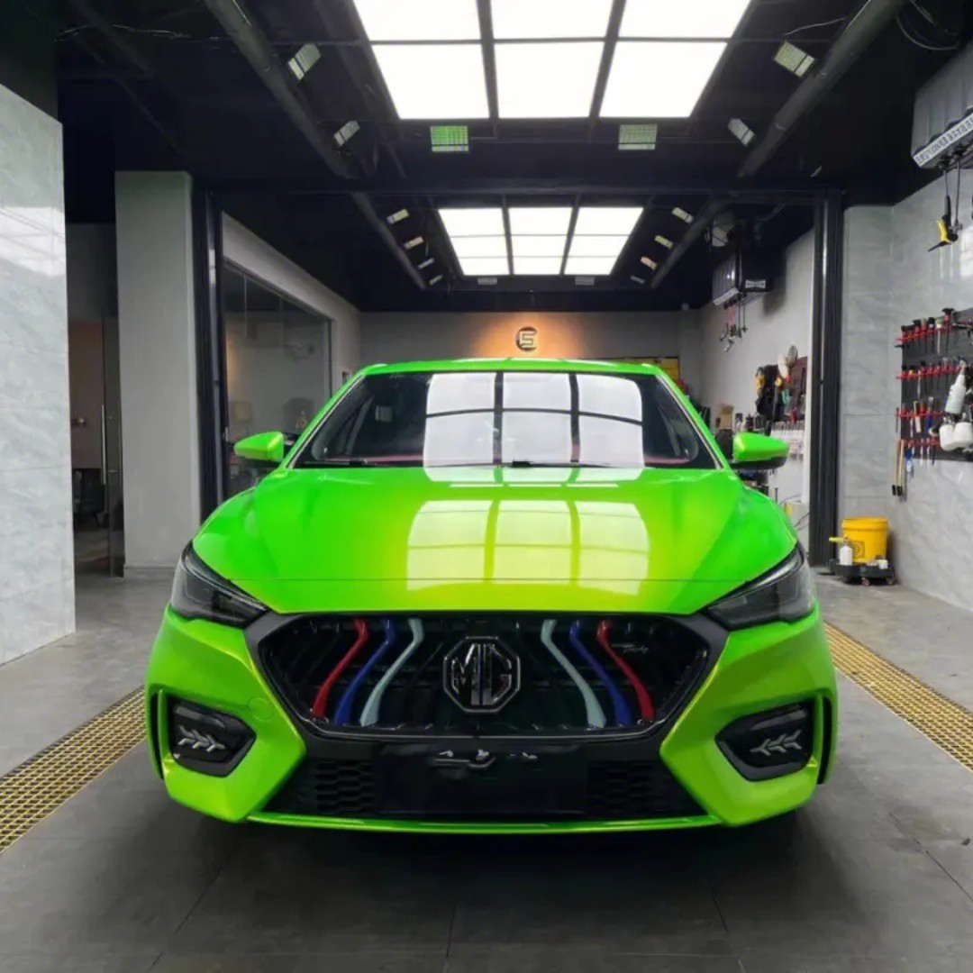 Magic Gold Green Vinyl Car Wrap K-5001