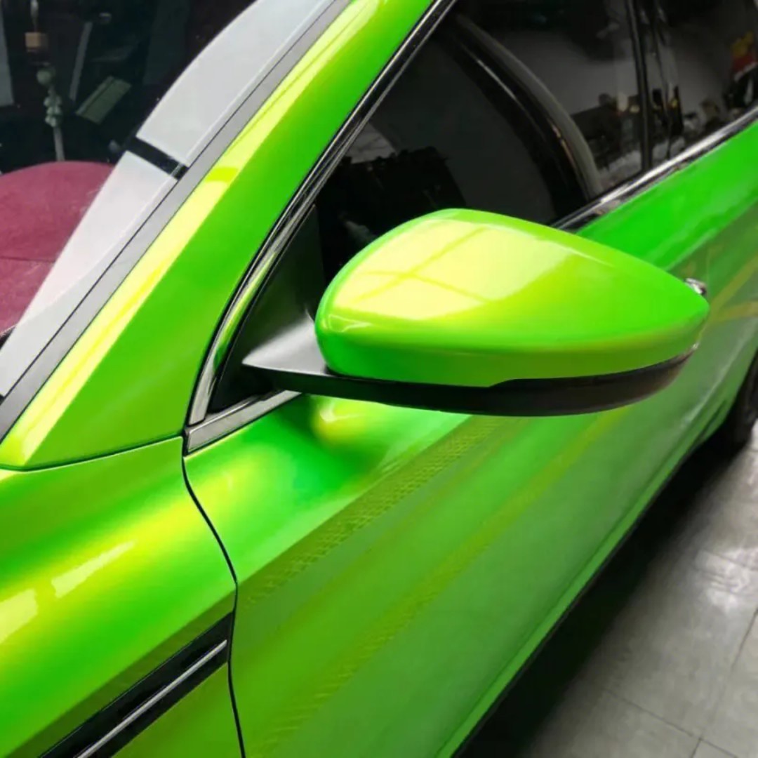 Magic Gold Green Vinyl Car Wrap K-5001
