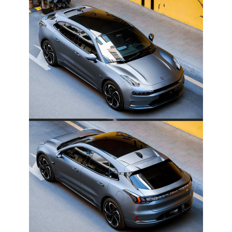 Matte Grey Blue Vinyl Car Wrap K-1203