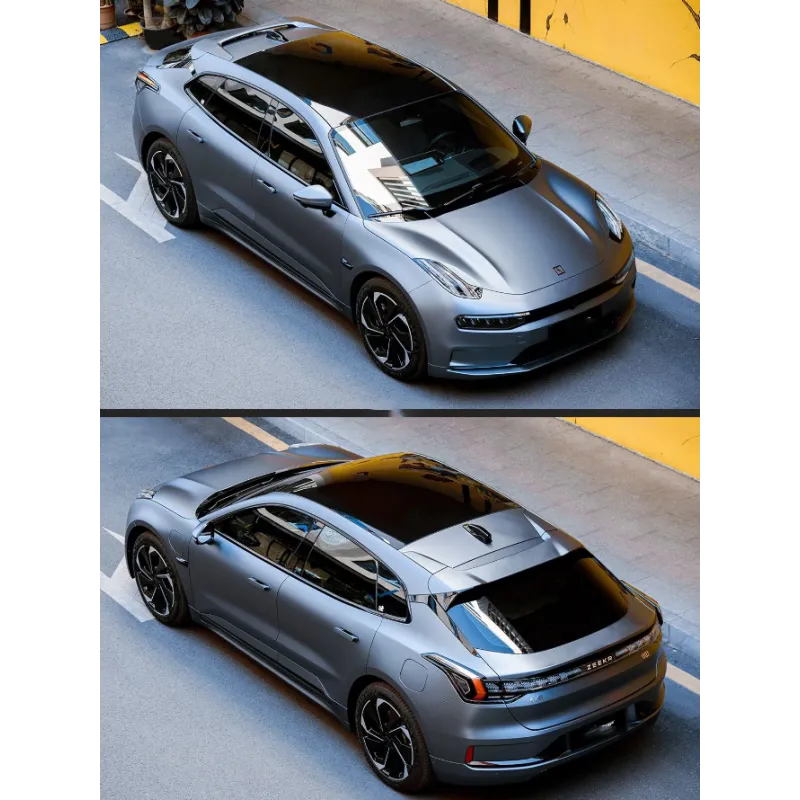 Matte Grey Blue Vinyl Car Wrap K-1203