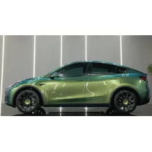 Glossy Chameleon Jungle Green Vinyl Car Wrap K-4036
