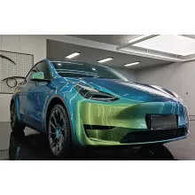 Glossy Chameleon Jungle Green Vinyl Car Wrap K-4036