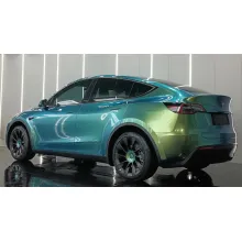 Glossy Chameleon Jungle Green Vinyl Car Wrap K-4036