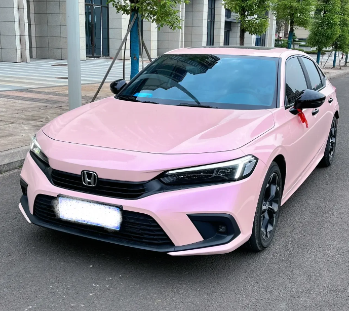 Glossy Twin Magic Pink Vinyl Car Wrap K-1705