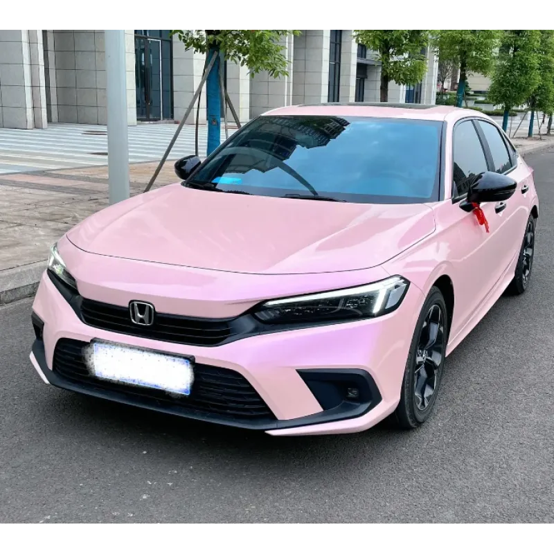 Glossy Twin Magic Pink Vinyl Car Wrap K-1705