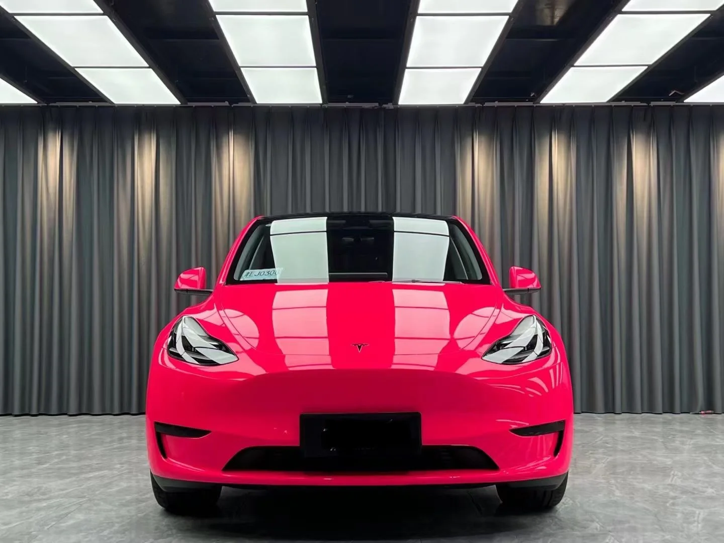 Glossy Fluorescencet Pink Vinyl Car Wrap K-8004