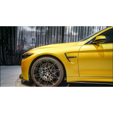 BMW M4 Paint Lemon Yellow Vinyl Car Wrap  K-6028