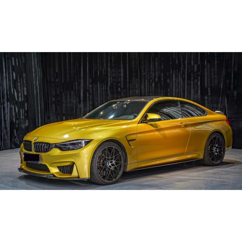 BMW M4 Paint Lemon Yellow Vinyl Car Wrap  K-6028 02