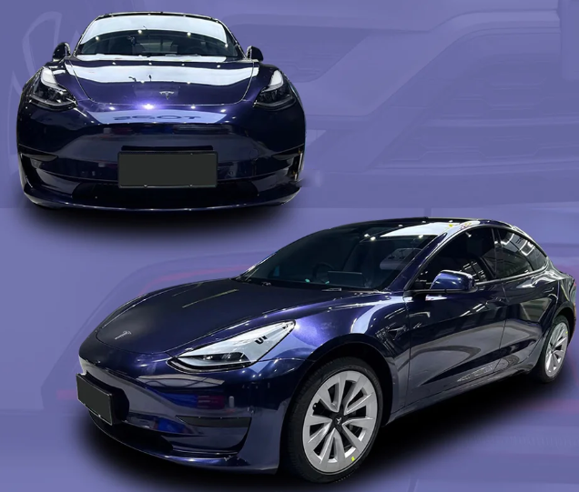 Sapphire Blue Vinyl Car Wrap K-1222