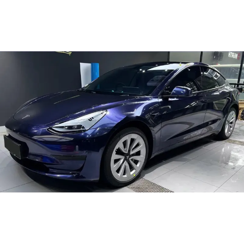 Sapphire Blue Vinyl Car Wrap K-1222