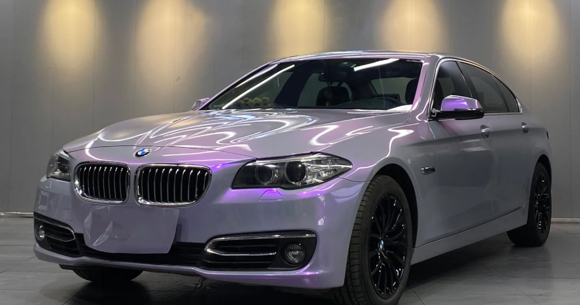 Twin Grey Purple Vinyl Car Wrap K-S2003