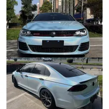 Glossy Laser Sea Blue Vinyl Car Wrap K-3012