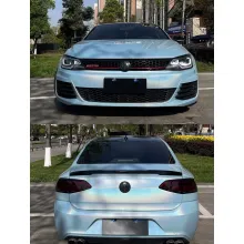Glossy Laser Sea Blue Vinyl Car Wrap K-3012