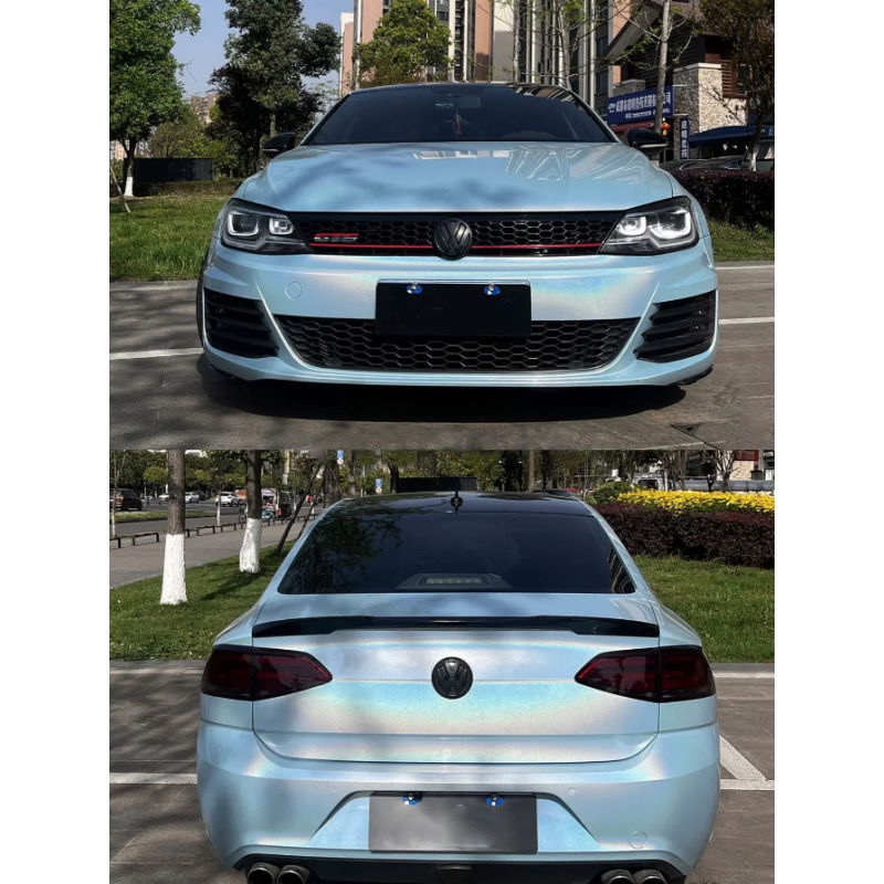 Glossy Laser Sea Blue Vinyl Car Wrap K-3012