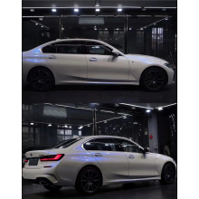 Glossy White To Blue Vinyl Car Wrap K-9304