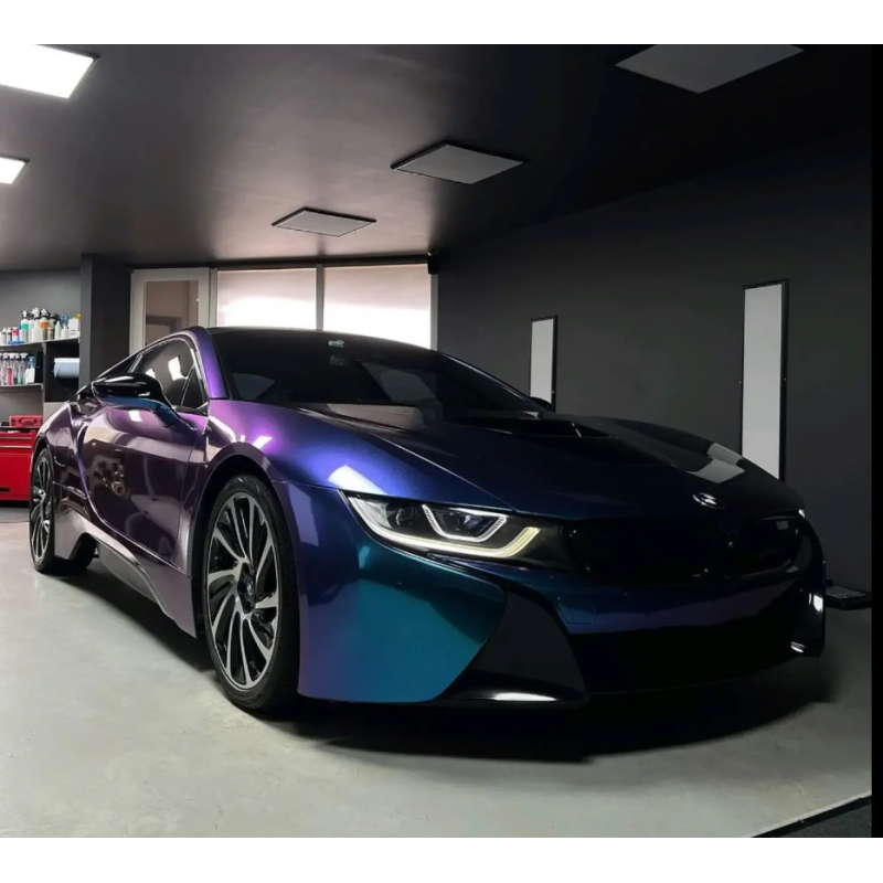 Matte Diamond Purple Blue Vinyl Car Wrap K-4015