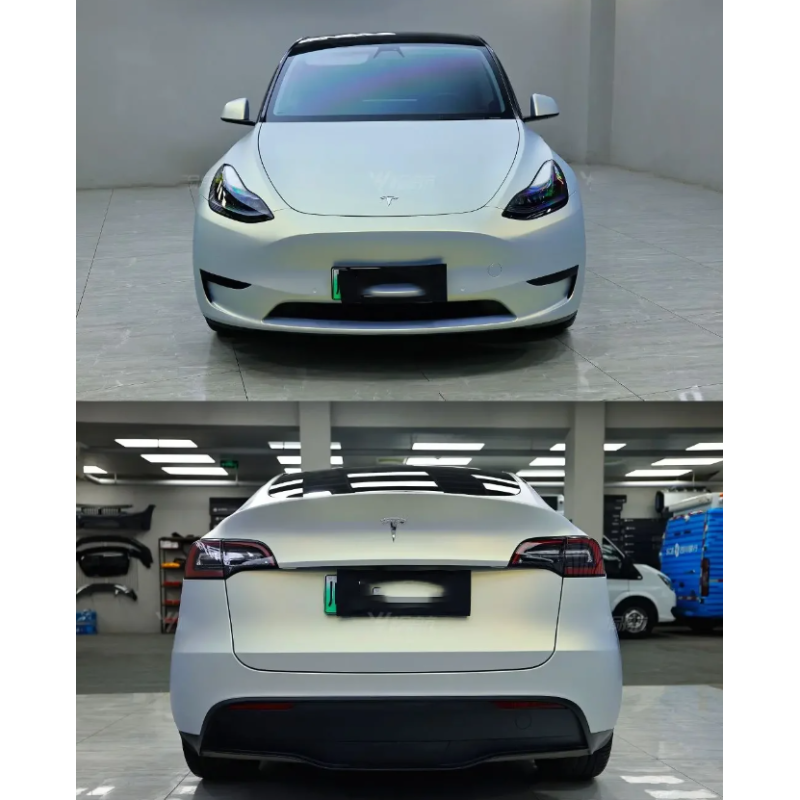 Glossy Magic Gold Blue Vinyl Car Wrap K-1001
