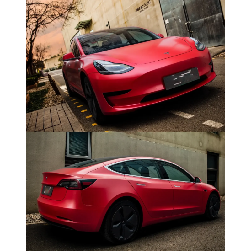 Pure Metal Red Vinyl Car Wrap K-9213