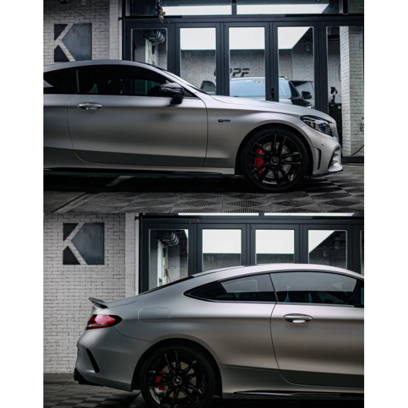 Ultimate Flat Silver Vinyl Car Wrap K-2012