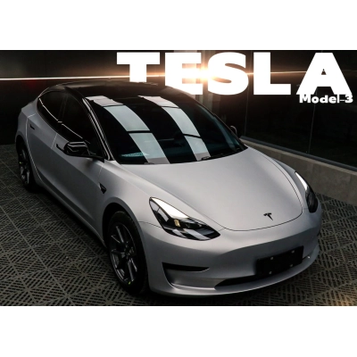 Ultimate Flat Silver Vinyl Car Wrap K-2012 02