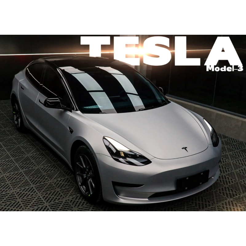 Ultimate Flat Silver Vinyl Car Wrap K-2012 02