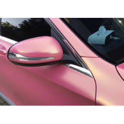 Matte Diamond Gold Pink Vinyl Car Wrap K-4003 review muuko 02