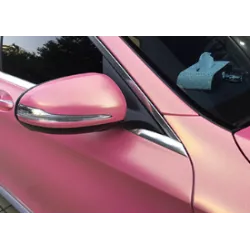 Matte Diamond Gold Pink Vinyl Car Wrap K-4003 review muuko 02