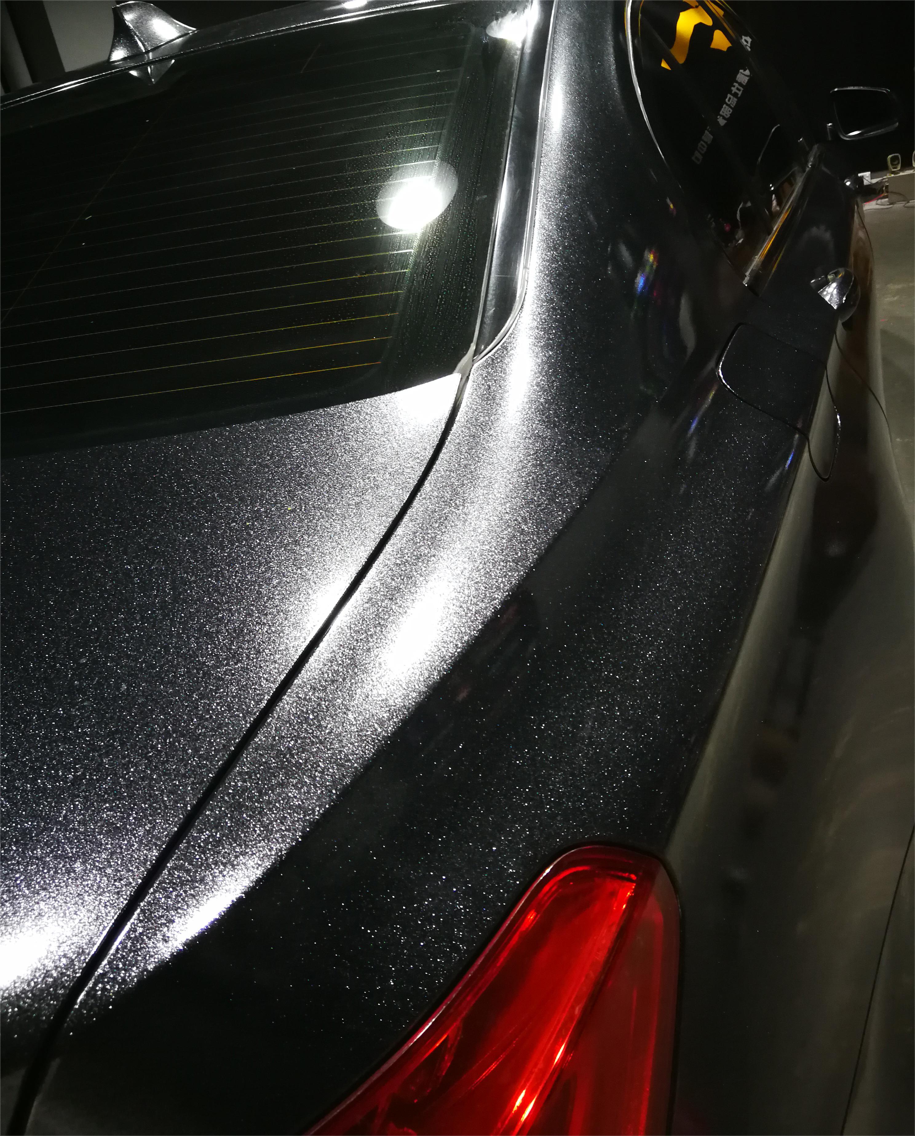 Best Sparkle Black Vinyl Car Wrap K-1606