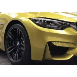 BMW M4 Paint Lemon Yellow Vinyl Car Wrap  K-6028 review rtbgh 01
