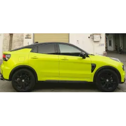 Pure Metal Fluorescein Yellow Vinyl Car Wrap K-9212 review wewrg