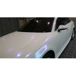 Glossy Diamond Blue White Vinyl Car Wrap K-4019 review likihgfv