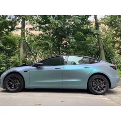 Matte Diamond Grey Blue Vinyl Car Wrap K-4006 review uytr