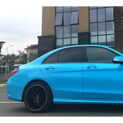 Glossy Sky Blue Vinyl Car Wrap K-1911 review gfdslk