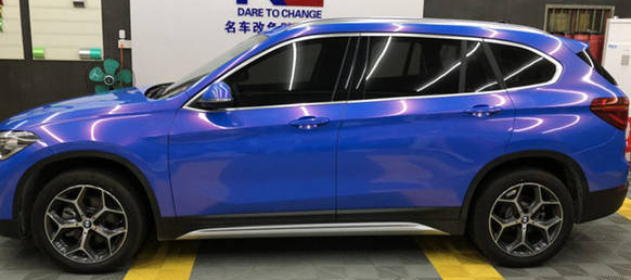 Glossy Diamond Blue Red Vinyl Car Wrap K-4002 review dfghjunb