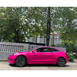 Glossy Crystal Rose Red Vinyl Car Wrap K-7006 review vgbhjuio