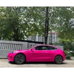 Glossy Crystal Rose Red Vinyl Car Wrap K-7006 review vgbhjuio