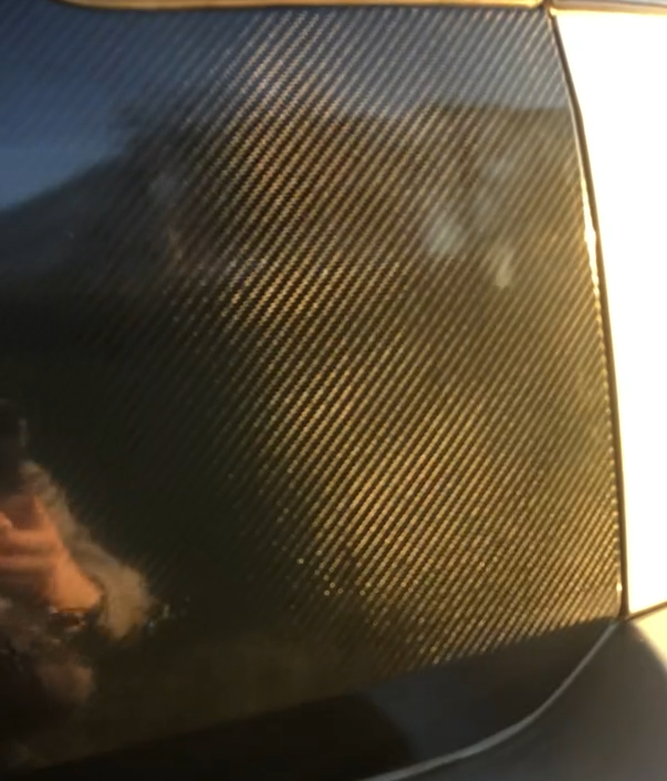 6D Super Gloss Emulational Carbon Fiber Black Car Wrap K-9012 review MJMJMJMHNHK