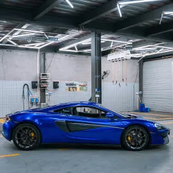 Metal Paint Deep Blue Vinyl Car Wrap K-6006 review Isabella