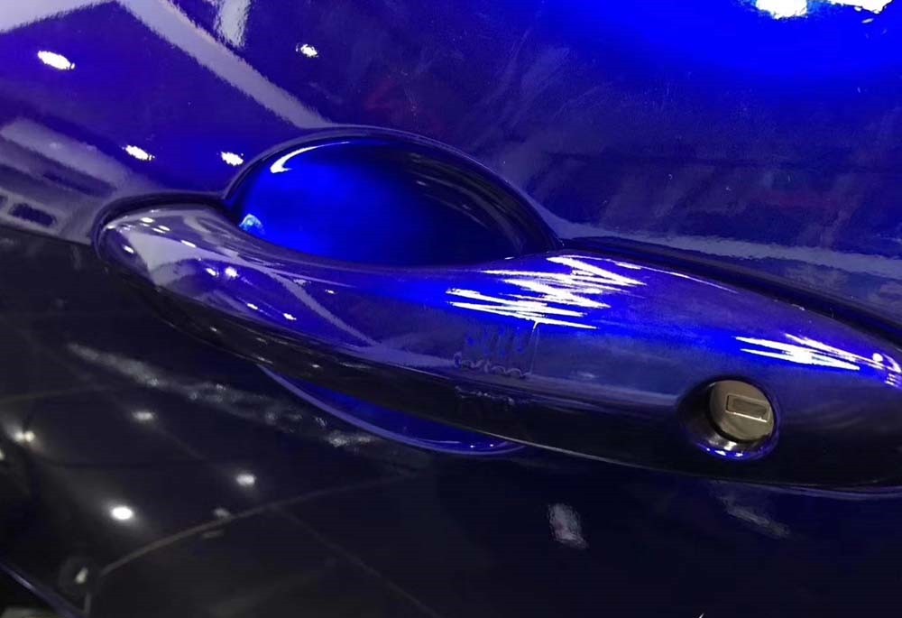 Metal Paint Deep Blue Vinyl Car Wrap K-6006 review Christina