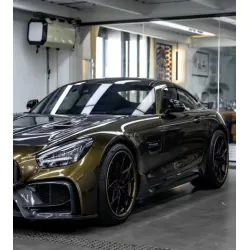 Glossy Ghost Midnight Gold Vinyl Car Wrap K-1504 review Grace