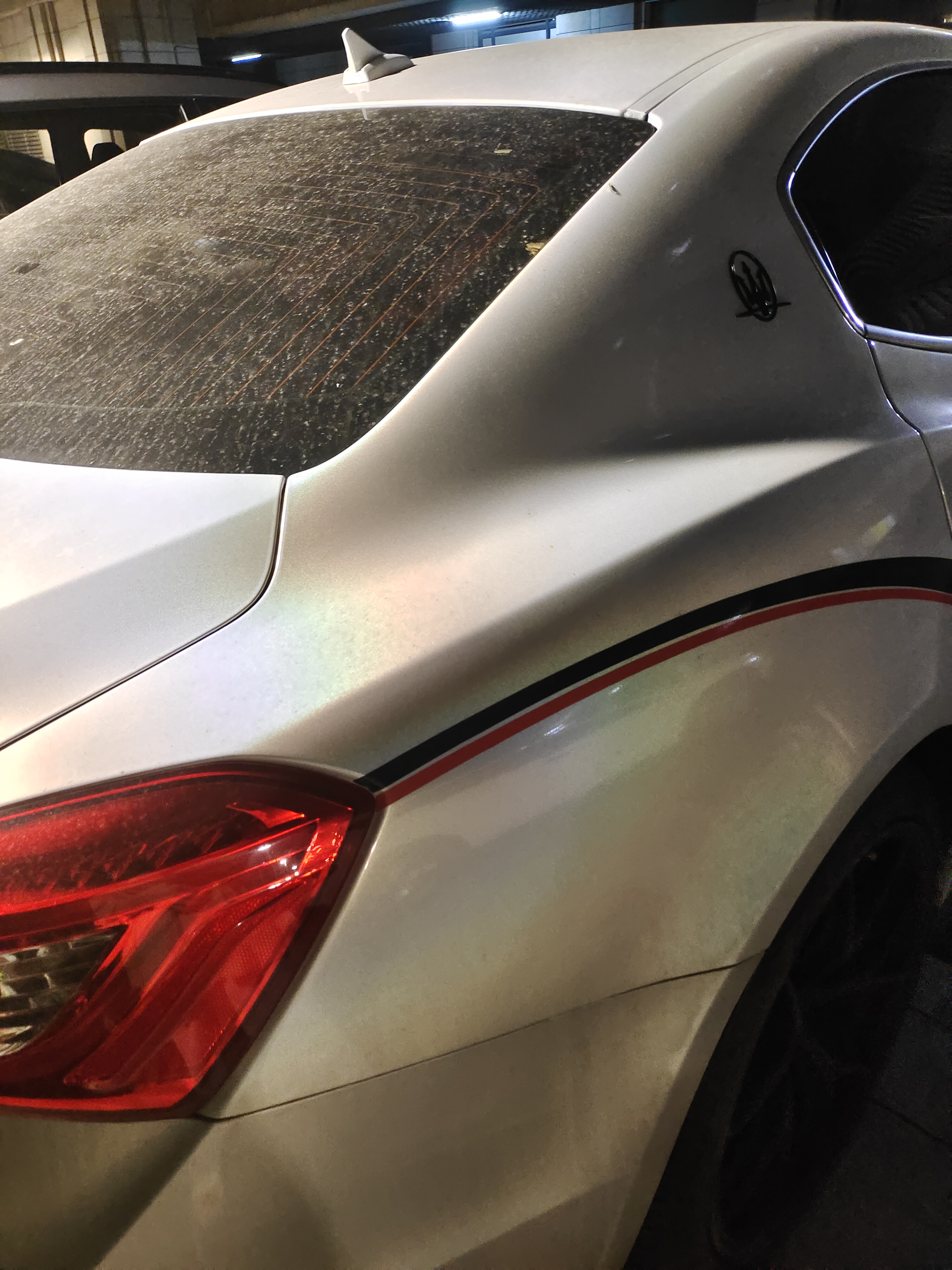 Matte Laser Silver Vinyl Car Wrap K-3014 review Sophia 02